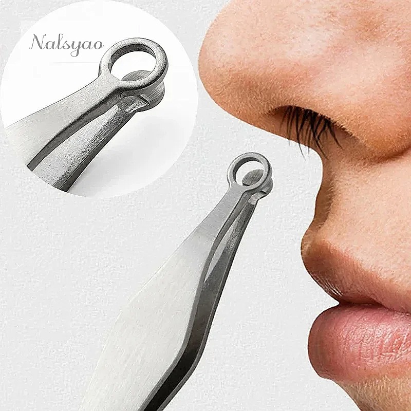 Nose Hair Trimmer - Stainless Steel Nose Hair Trimming Tweezers