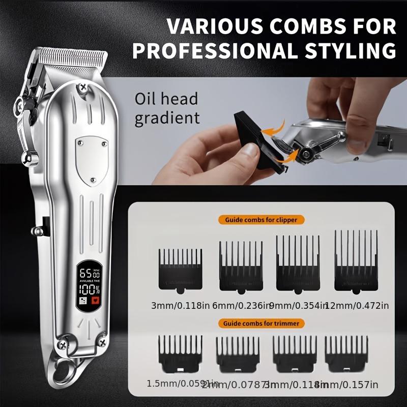 USB Rechargeable Hair Clipper  - Mens Grooming Kit Gift 评论和价格