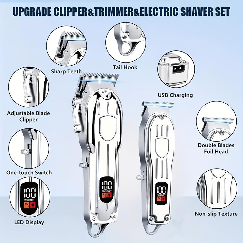 USB Rechargeable Hair Clipper  - Mens Grooming Kit Gift 评论和价格